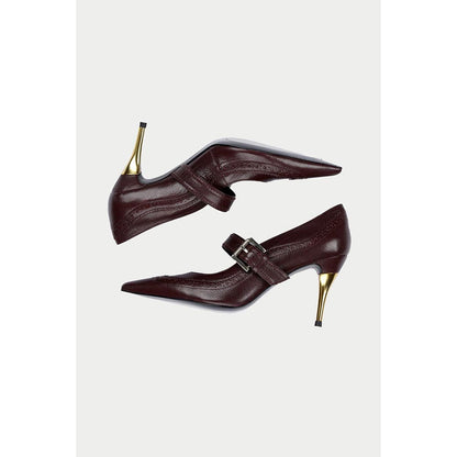 Oroh Ceuta Maroon Pump Heels