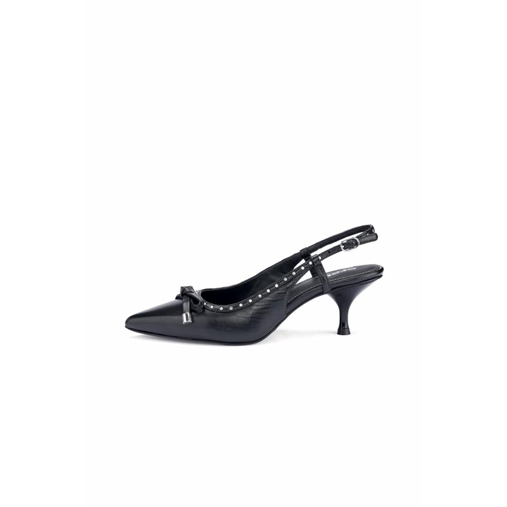 Oroh Venice Black Mules Heels