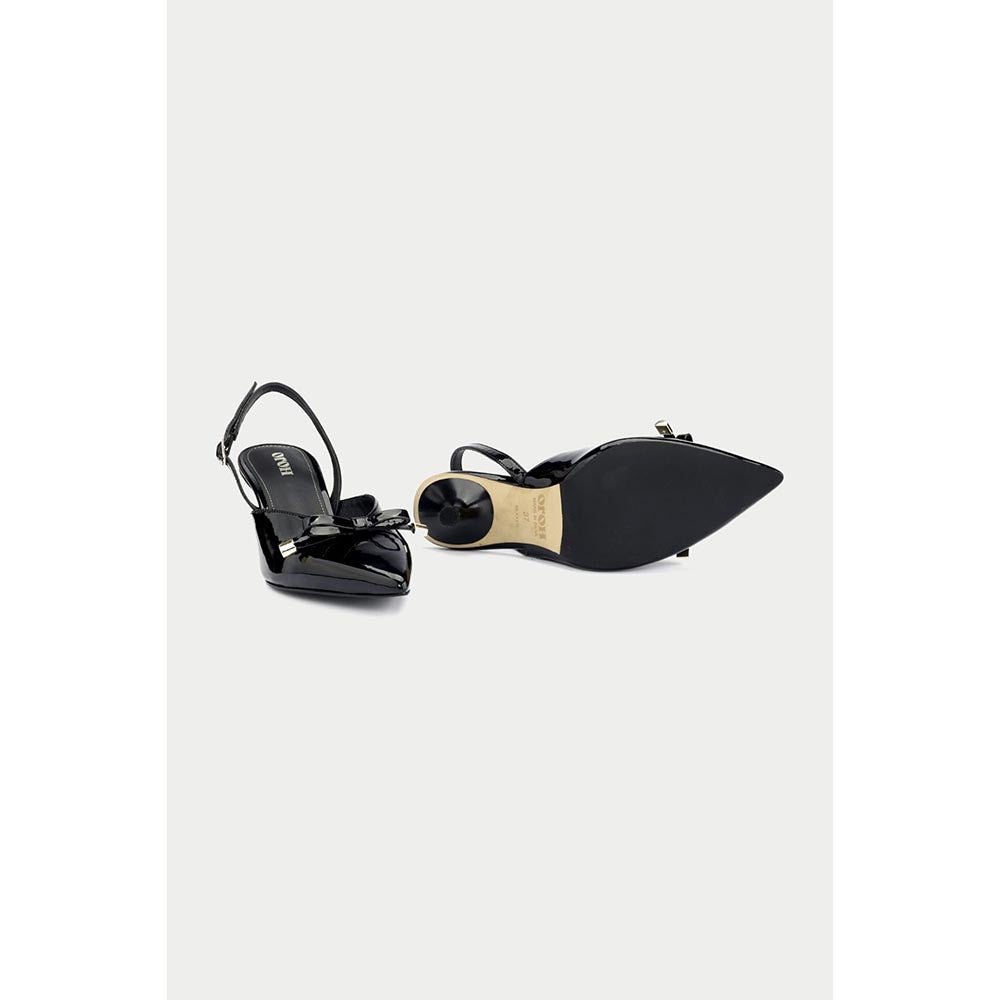 Oroh Bergamo Black Mules Heels
