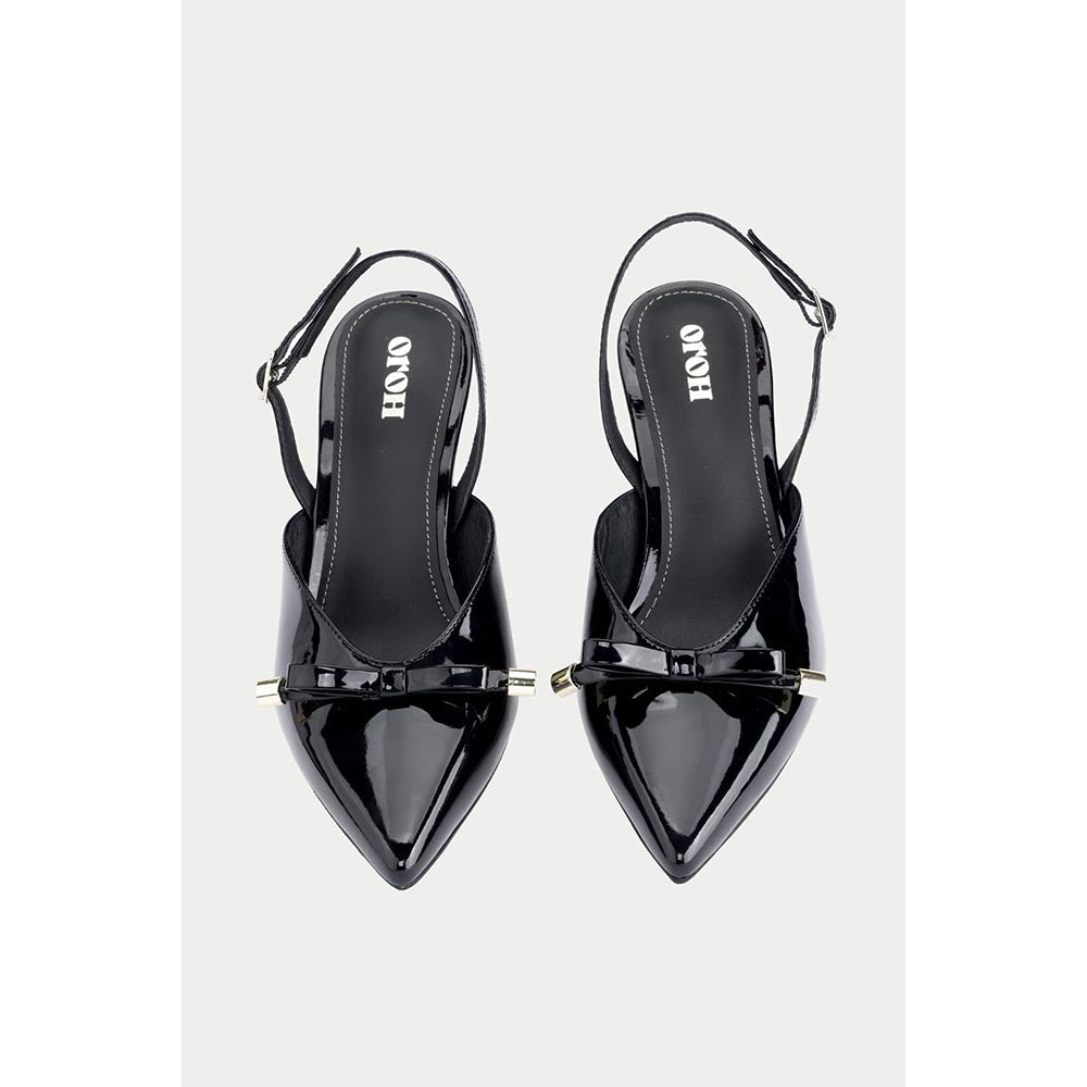 Oroh Bergamo Black Mules Heels