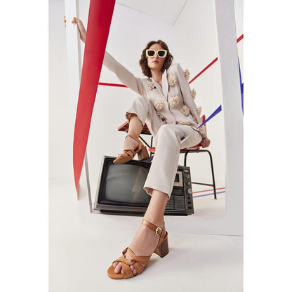 Oroh Triora Brown Sandal Heels