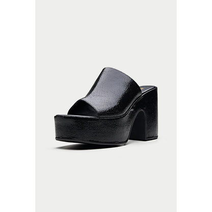 Oroh Sanremo Black Sandal Heels