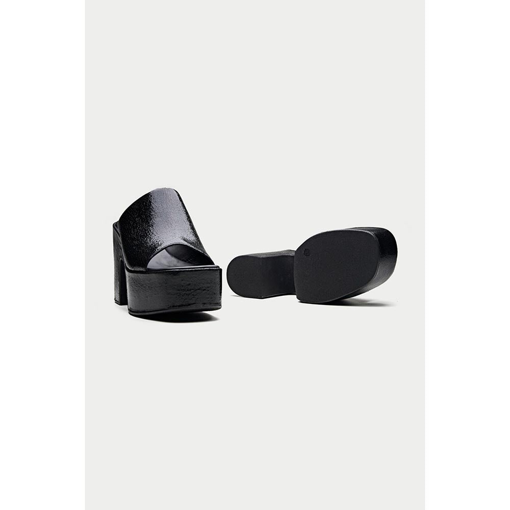 Oroh Sanremo Black Sandal Heels