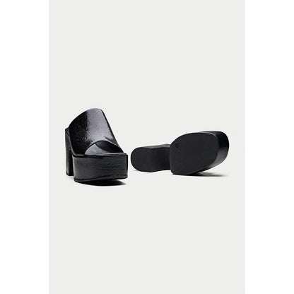 Oroh Sanremo Black Sandal Heels