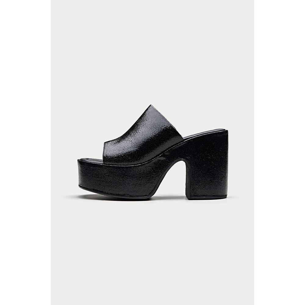 Oroh Sanremo Black Sandal Heels