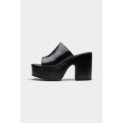 Oroh Sanremo Black Sandal Heels