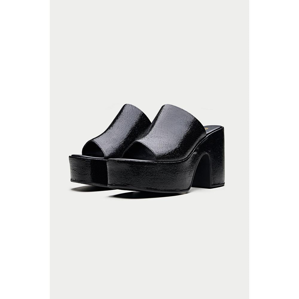 Oroh Sanremo Black Sandal Heels
