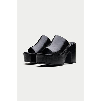 Oroh Sanremo Black Sandal Heels