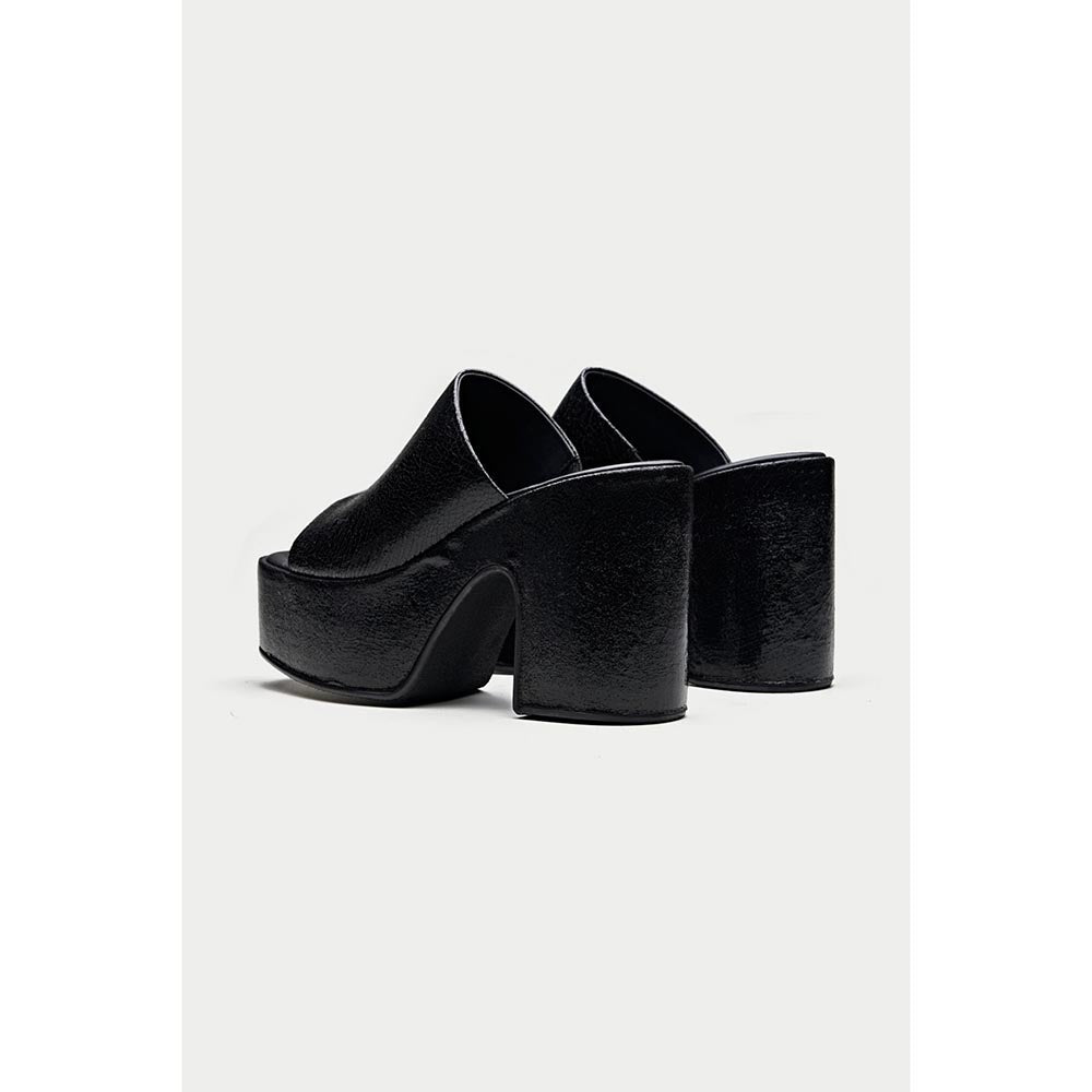 Oroh Sanremo Black Sandal Heels