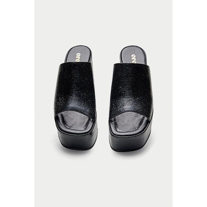 Oroh Sanremo Black Sandal Heels