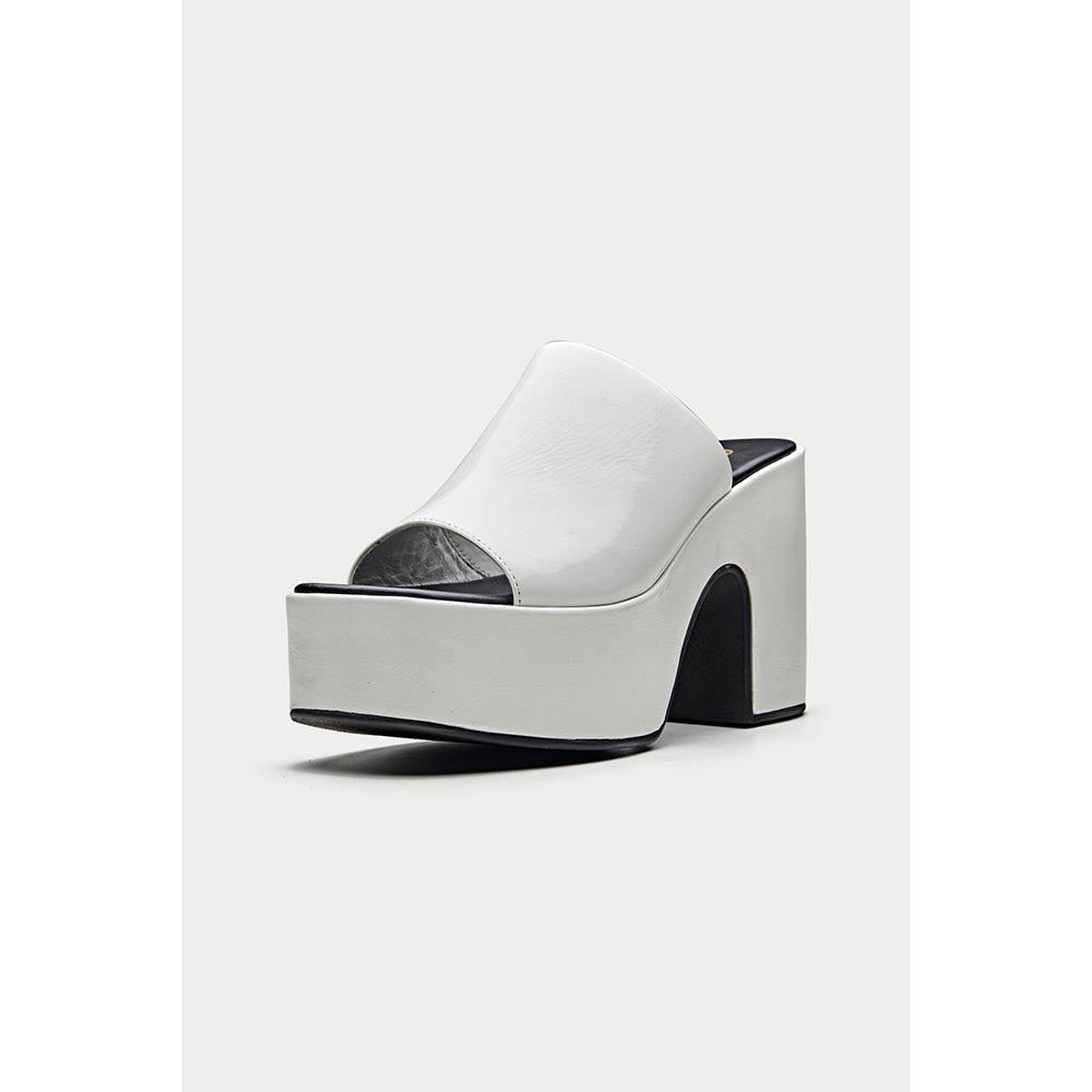 Oroh Sanremo White Sandal Heels