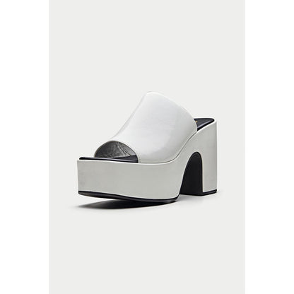 Oroh Sanremo White Sandal Heels