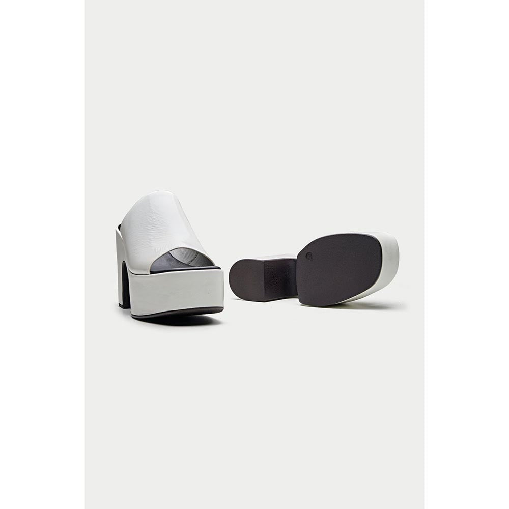 Oroh Sanremo White Sandal Heels