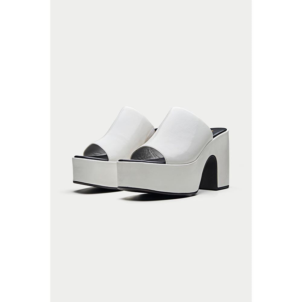Oroh Sanremo White Sandal Heels