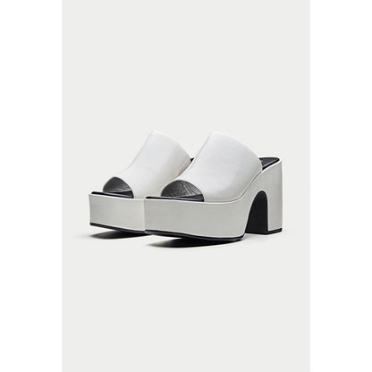 Oroh Sanremo White Sandal Heels
