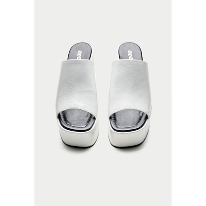 Oroh Sanremo White Sandal Heels