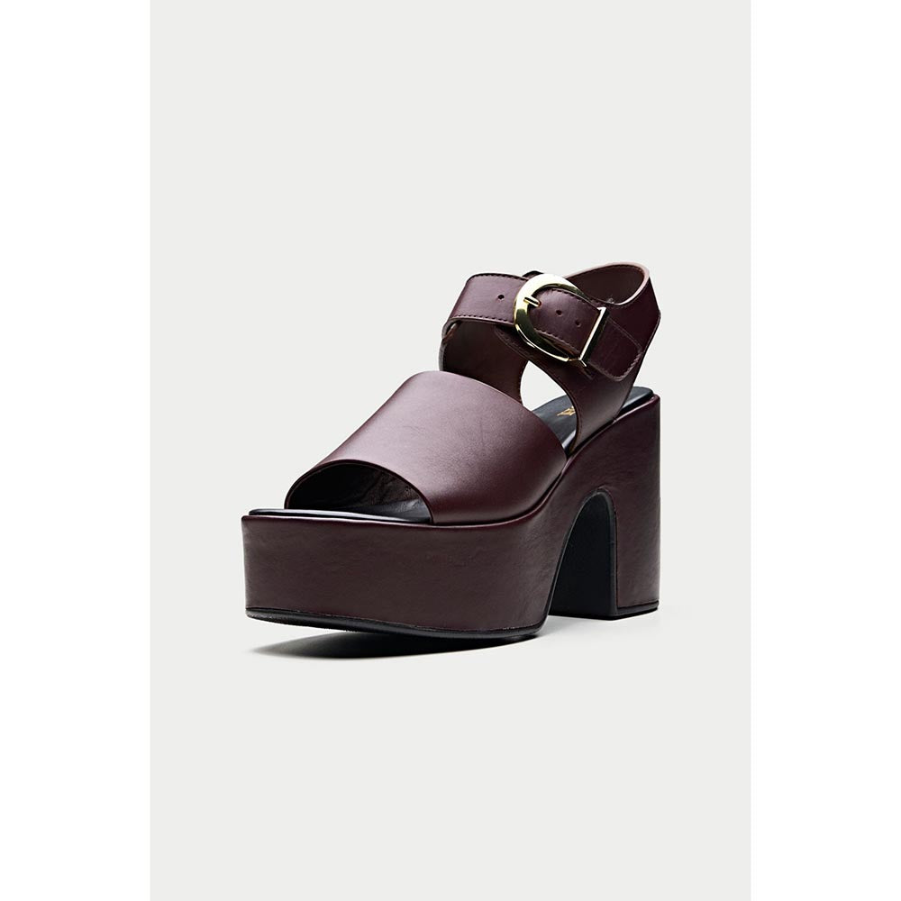 Oroh Formentera Maroon Sandal Heels