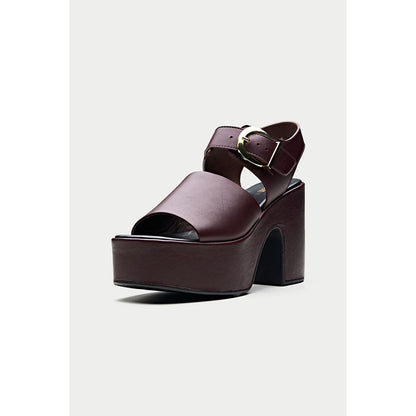 Oroh Formentera Maroon Sandal Heels