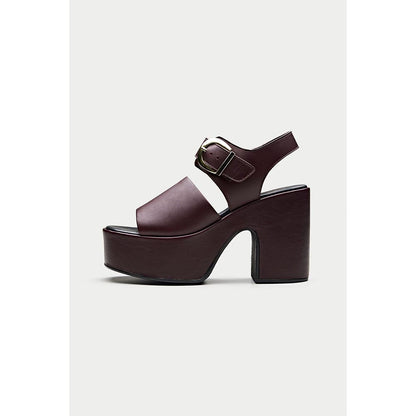Oroh Formentera Maroon Sandal Heels