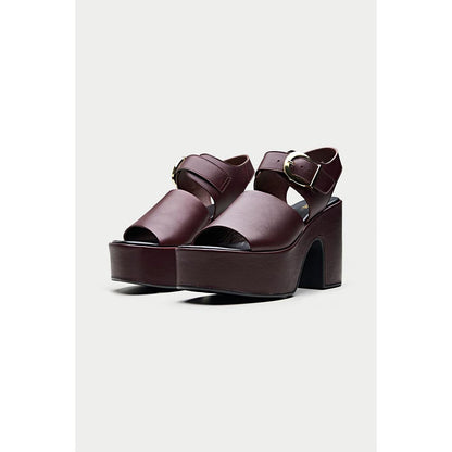 Oroh Formentera Maroon Sandal Heels