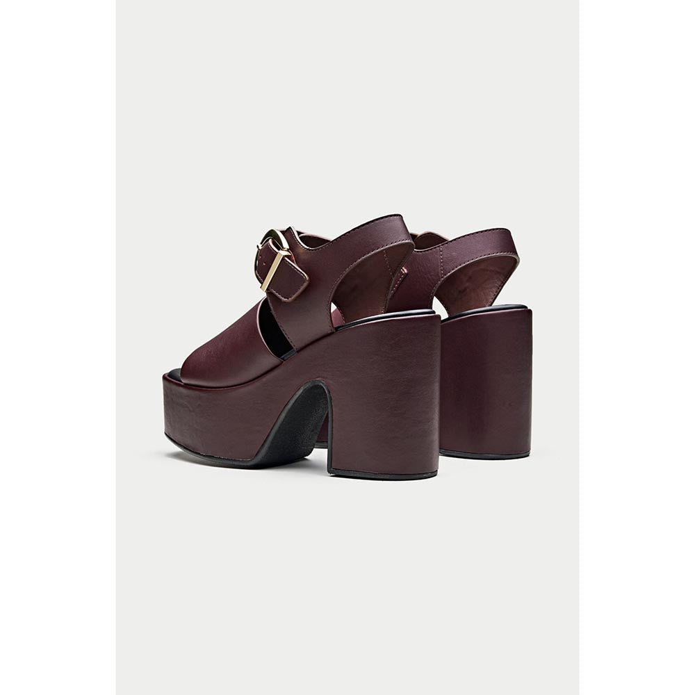 Oroh Formentera Maroon Sandal Heels