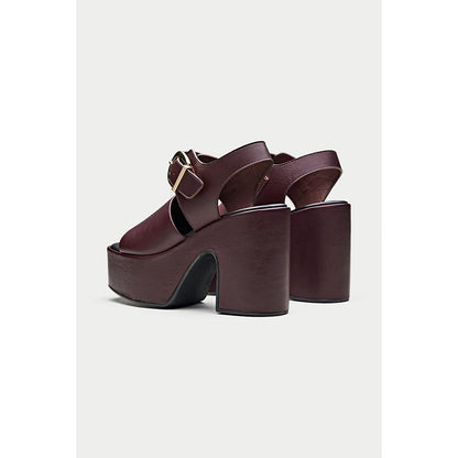 Oroh Formentera Maroon Sandal Heels