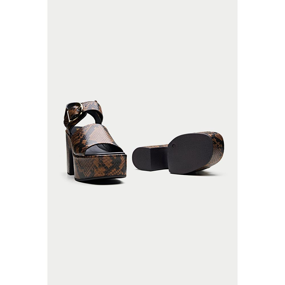 Oroh Formentera Brown Sandal Heels