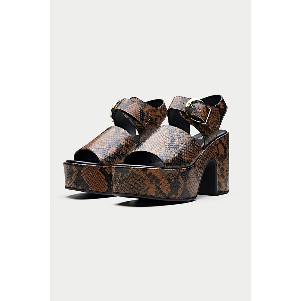 Oroh Formentera Brown Sandal Heels