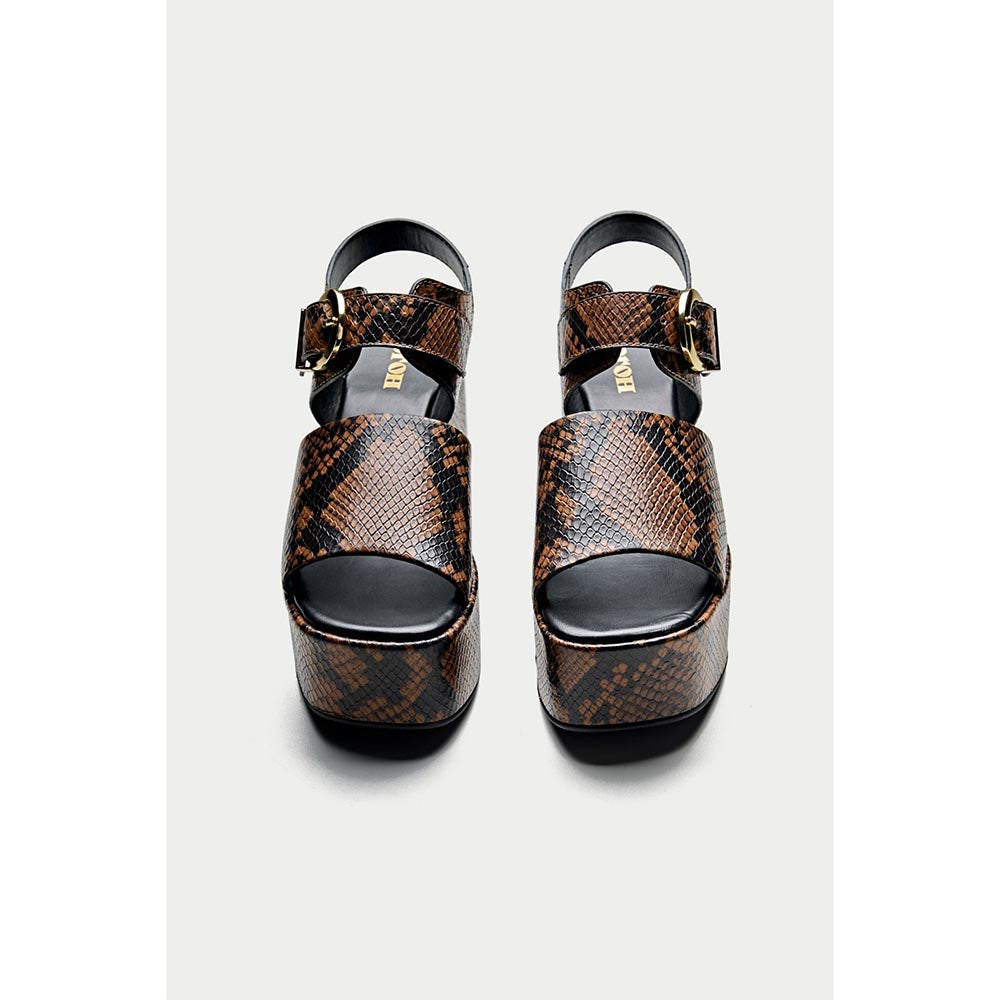 Oroh Formentera Brown Sandal Heels