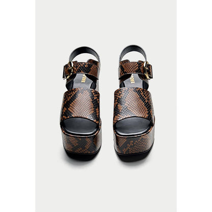 Oroh Formentera Brown Sandal Heels