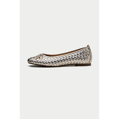 Oroh Gold Low Top Pair Of Ballerinas