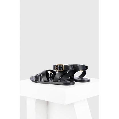 Oroh Roma Black One Toe Sandals