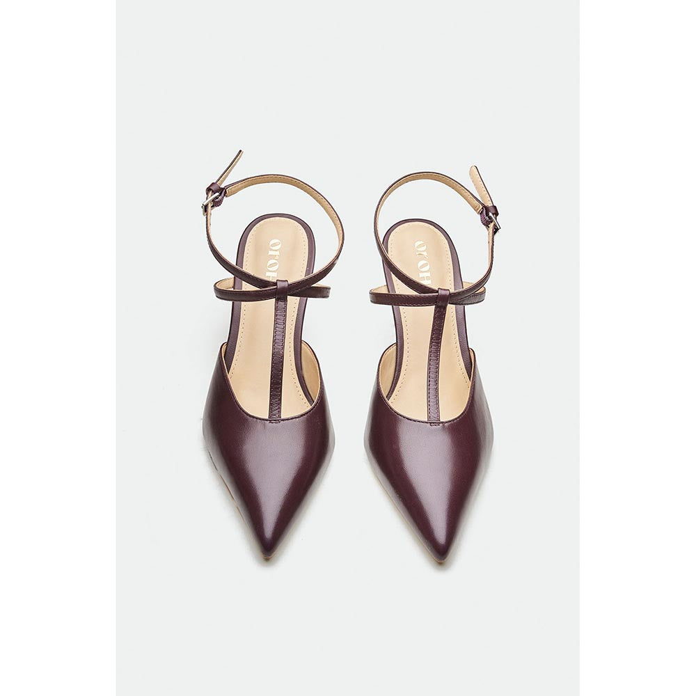 Oroh Burgundy York Stiletto Heels