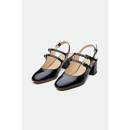 Oroh Black Birmingham Block Heels