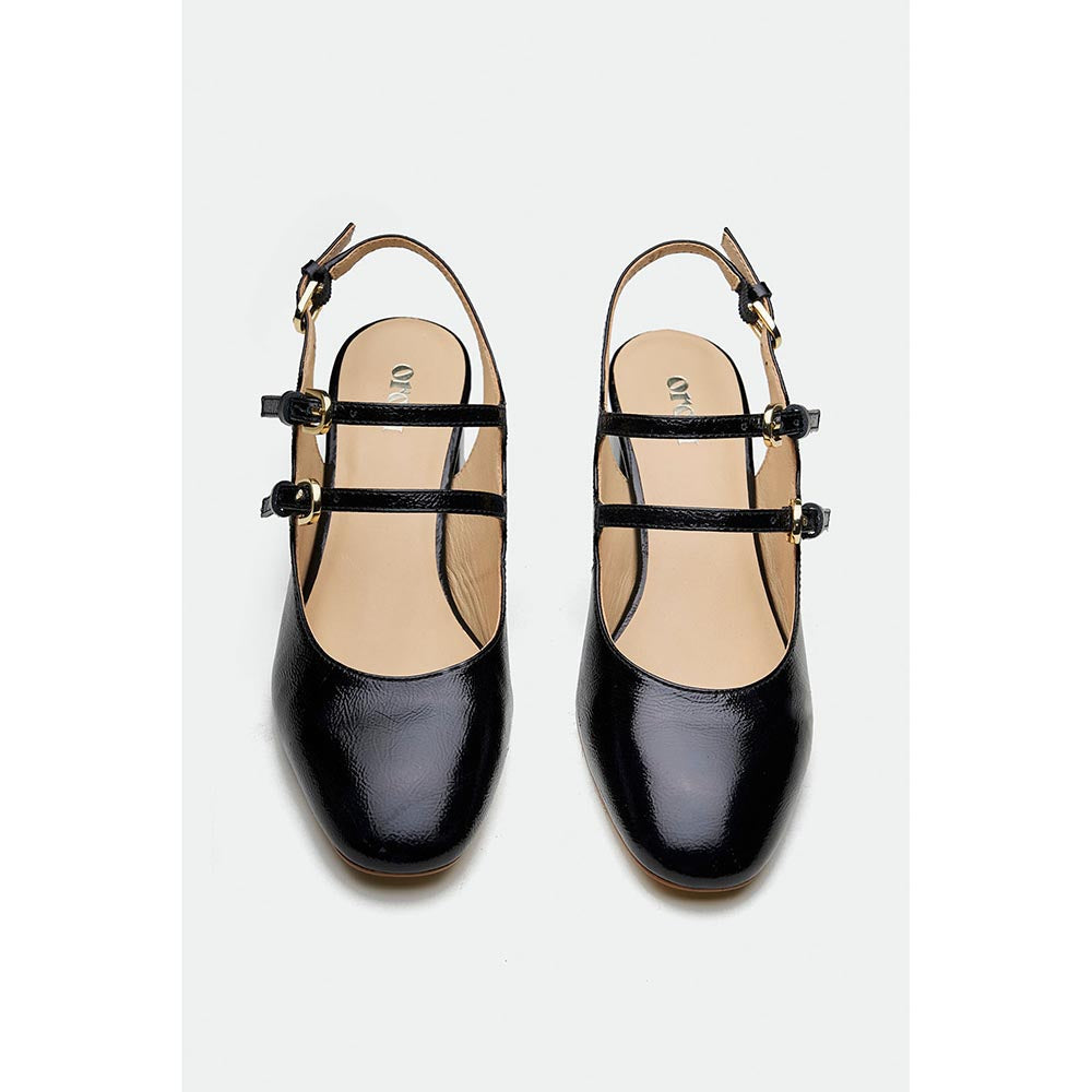 Oroh Black Birmingham Block Heels