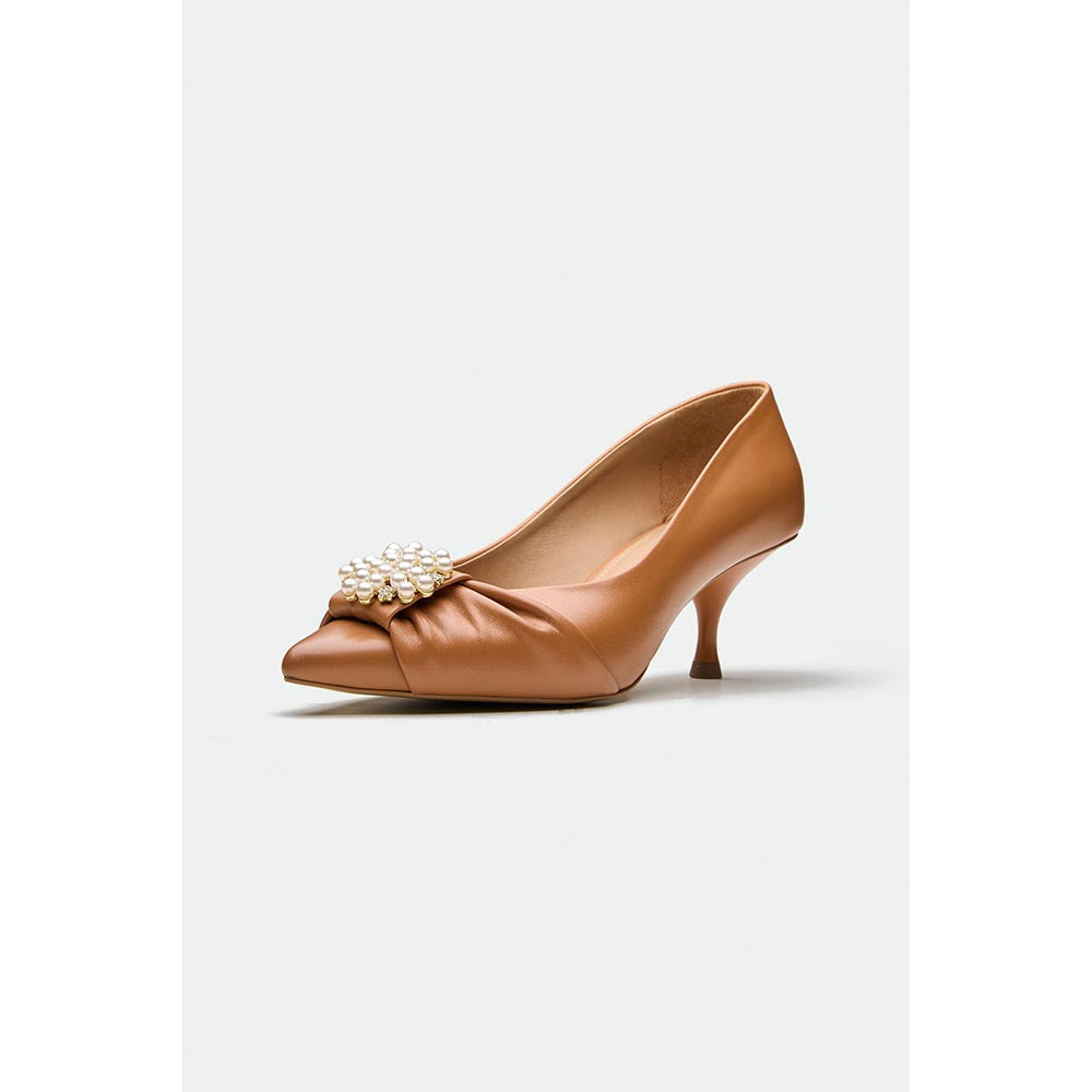 Oroh Tan Huddersfield Kitten Heels