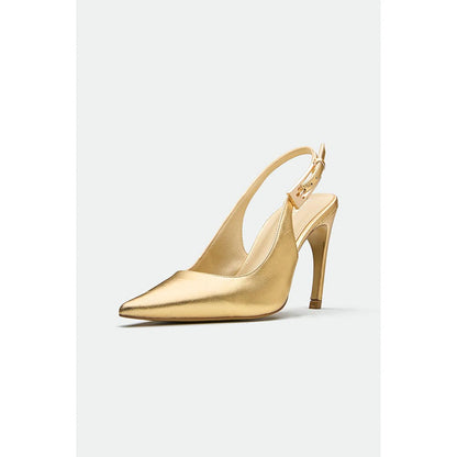 Oroh Gold Oxford Stiletto Heels