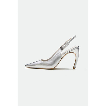Oroh Silver Oxford Stiletto Heels