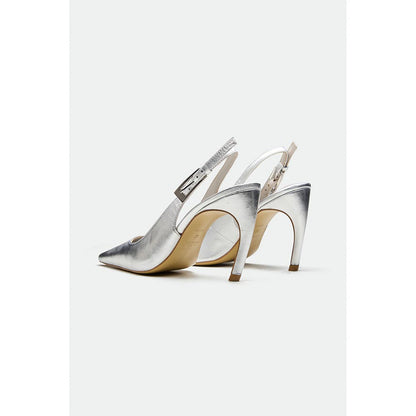 Oroh Silver Oxford Stiletto Heels