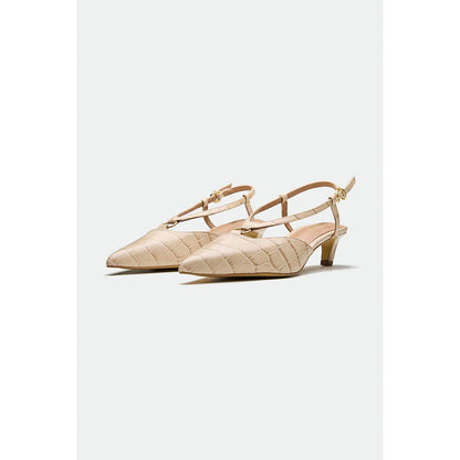 Oroh Beige Telford Kitten Heels