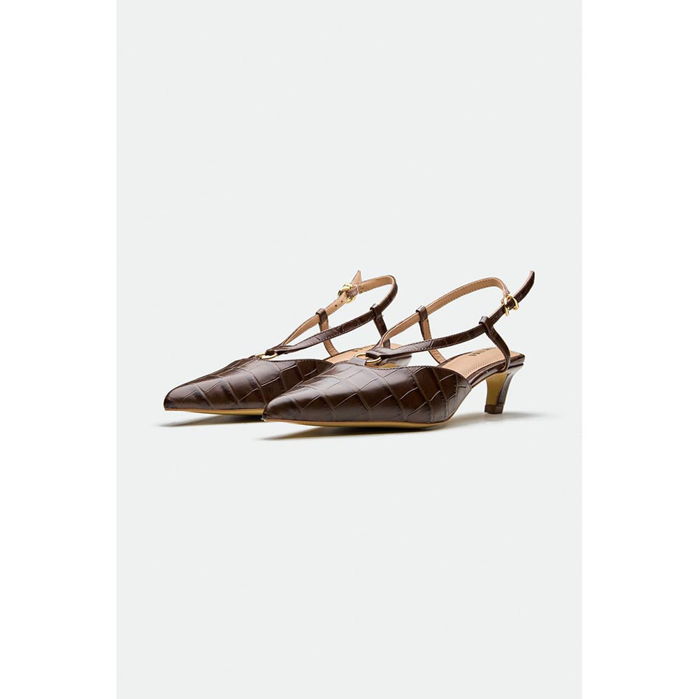 Oroh Brown Telford Kitten Heels
