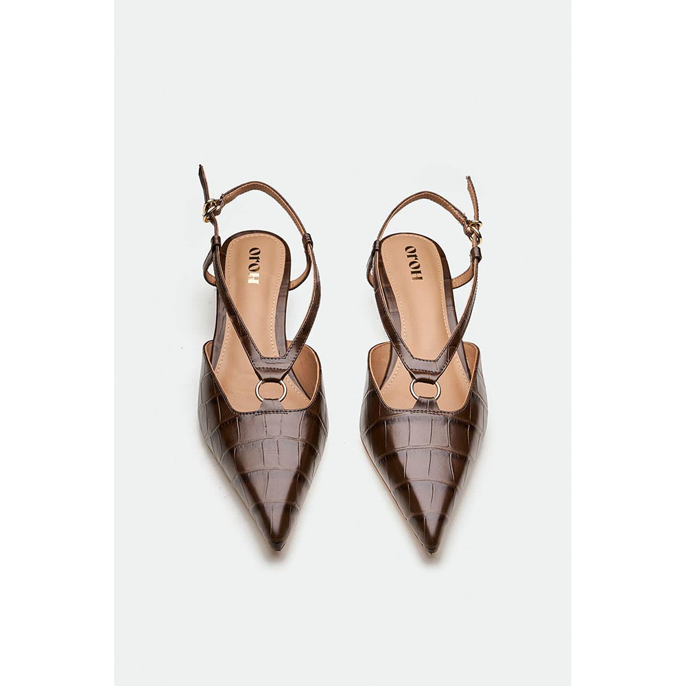 Oroh Brown Telford Kitten Heels
