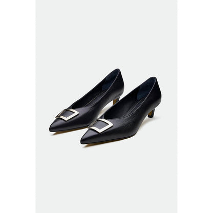 Oroh Black Slough Kitten Heels
