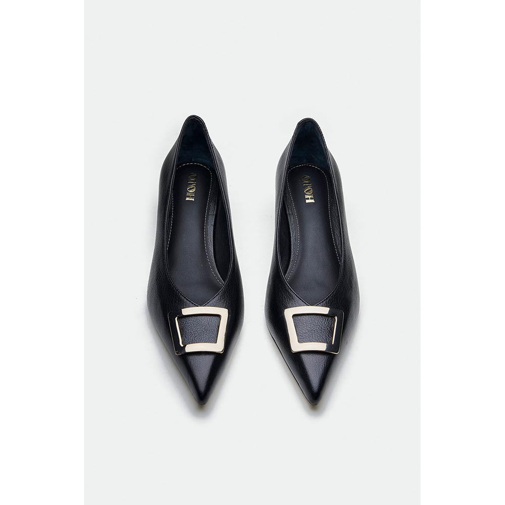 Oroh Black Slough Kitten Heels