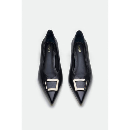 Oroh Black Slough Kitten Heels