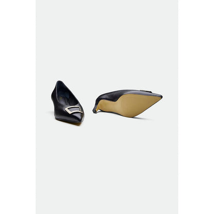 Oroh Black Slough Kitten Heels