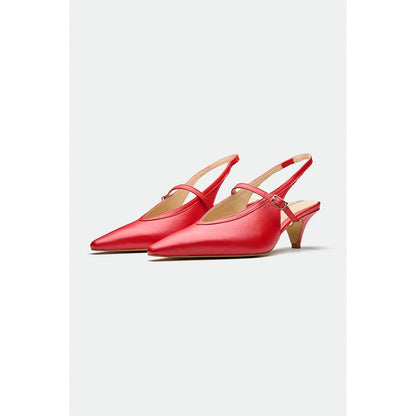 Oroh Red Blackpool Kitten Heels