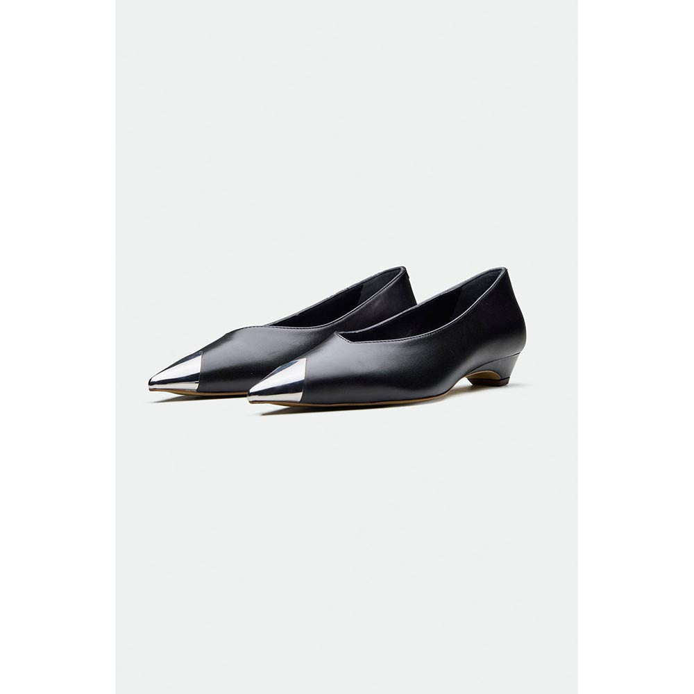 Oroh Black Bolton Kitten Heels