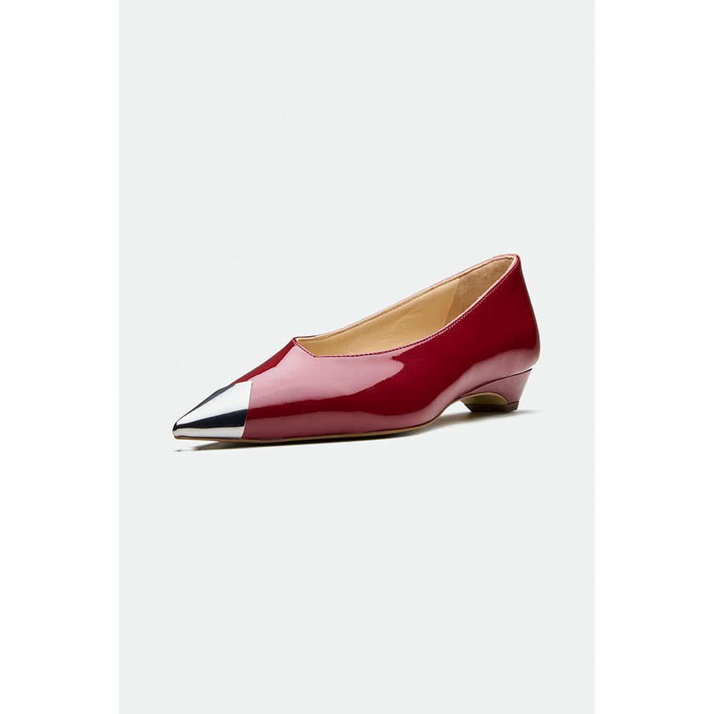 Oroh Red Bolton Kitten Heels