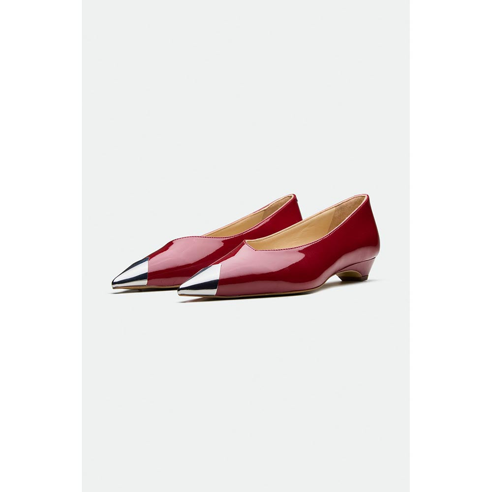 Oroh Red Bolton Kitten Heels